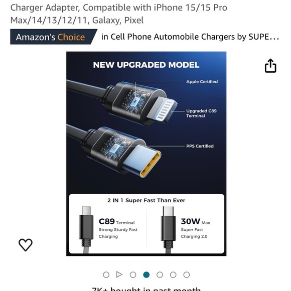 4 in 1 Retractable Car Charger, iPhone and android Fast Charging Adapter - Picture 2 of 7